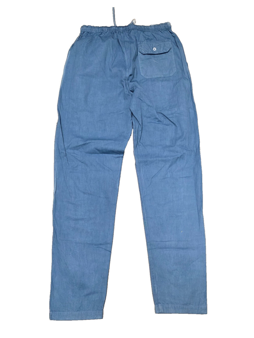 Industry of All Nations Natural Indigo 6Dips Button Fly Chino Pants Sx29 Organic